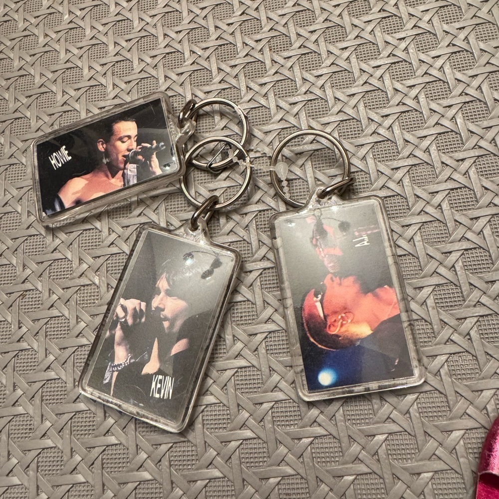 Set of Three Musician Keychains Back Street Boys